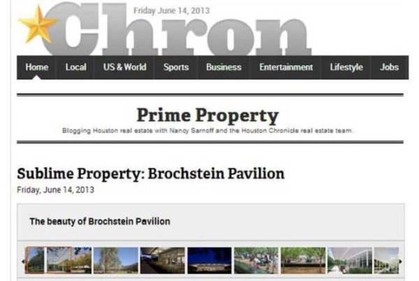 2013 chronicle brochstein pavilion